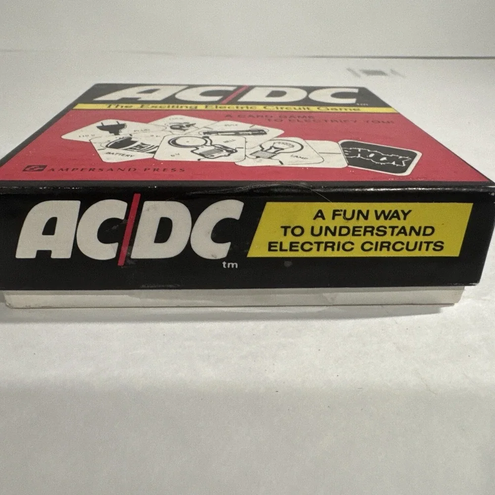 1970s Complete AC/DC The Exciting Electric Circuit Card Game
